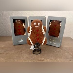 Pottery Barn Mini Mr Spice tree topper/ornament set of 4 NEW Christmas Holiday